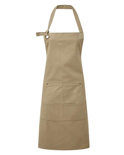 Custom Unisex "Calibre" Heavy Cotton Canvas Pocket Apron  - Add name - embroidered - premium apron with name - custom name embroidered apron