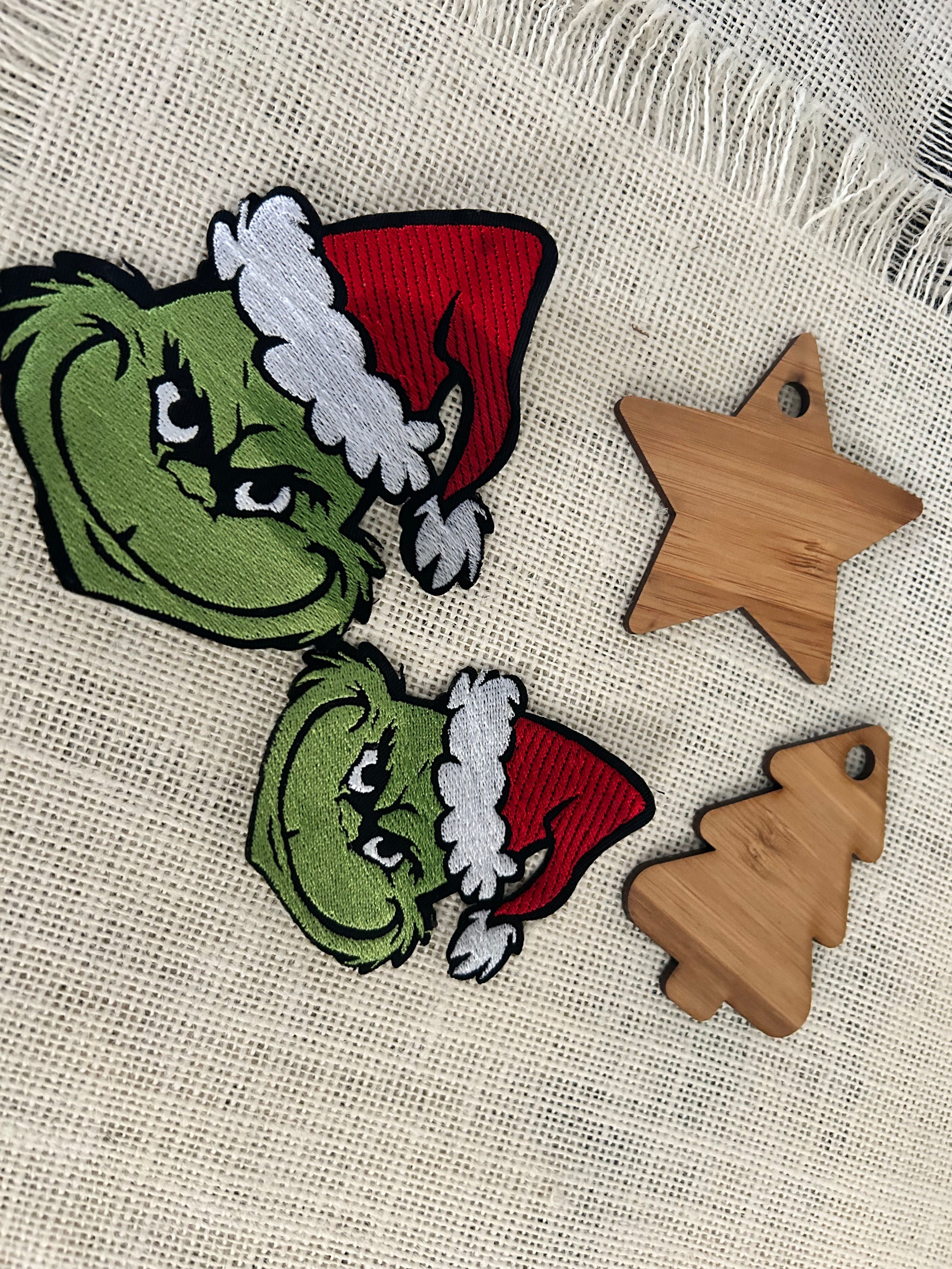 Grinch patches - 5 sizes available - Embroidered