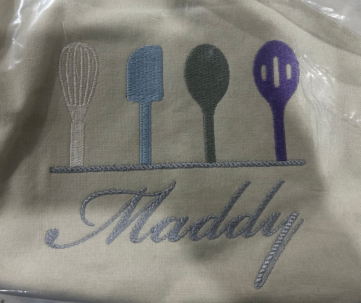 Custom Unisex "Calibre" Heavy Cotton Canvas Pocket Apron  - Add name - embroidered - premium apron with name - custom name embroidered apron