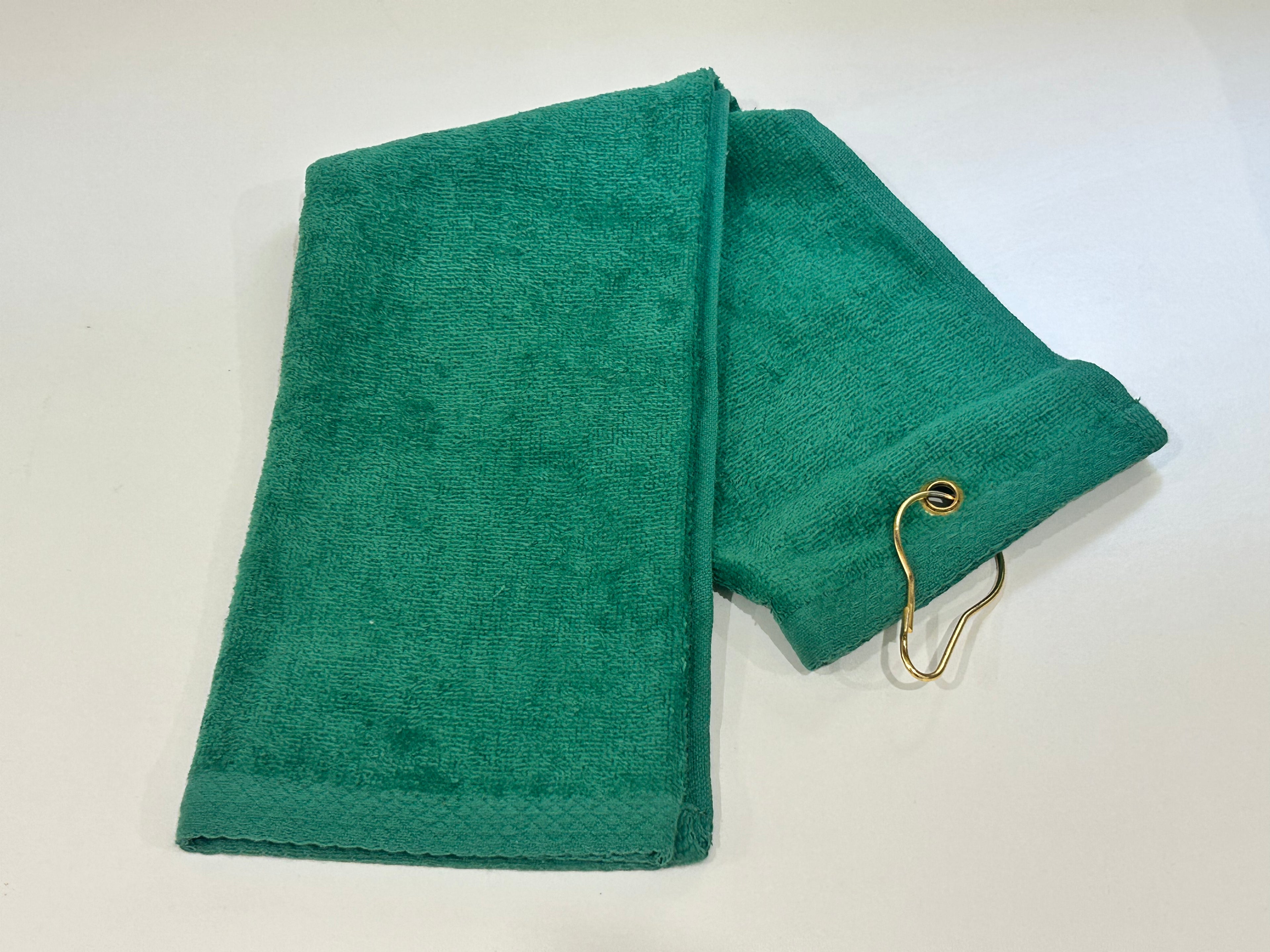 Personalized Terry Golf Towel - embroidered golf towel -  tri-folded golf towel - Father's Day  -Christmas Gift - Mother's day (initials)