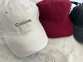 Dad cap - unstructured cap - text only cap - custom text cap - hat - baseball cap - Father's day gift
