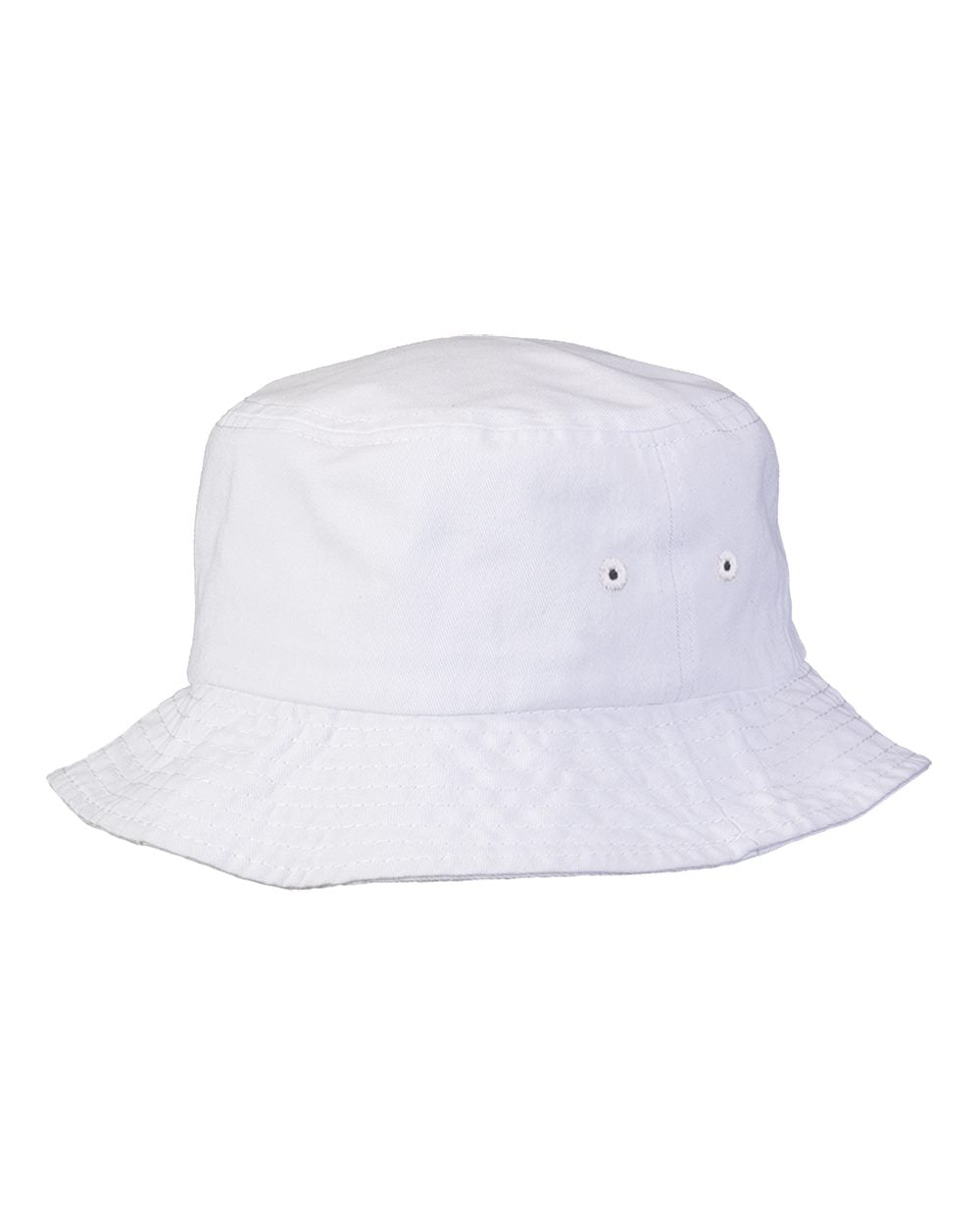 Bucket hat with embroidered flowers