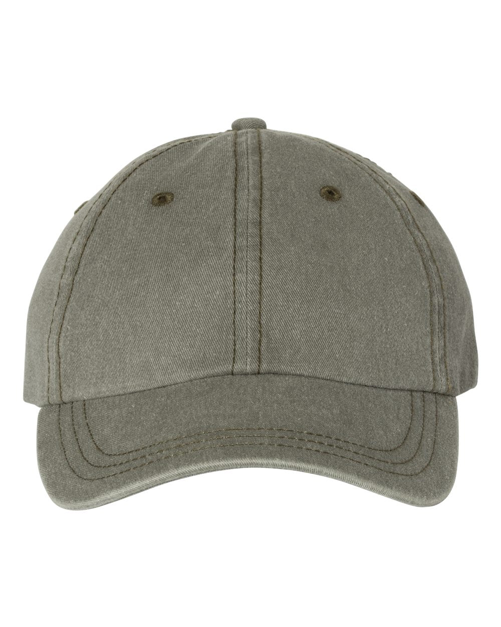 Text Embroidered Dad Cap -  Pigment-Dyed Cap