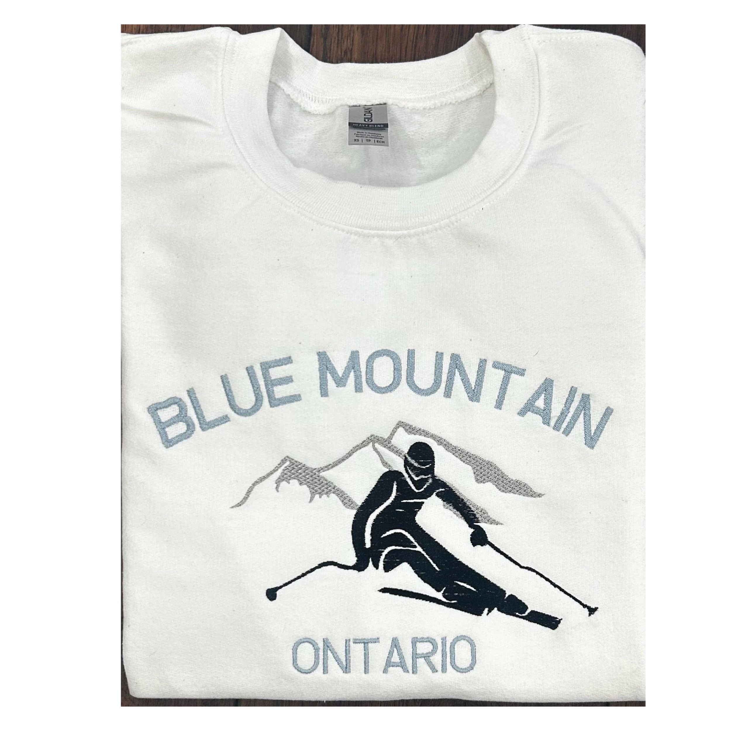 Embroidered Crewneck sweatshirt - Blue Mountain - Ontario