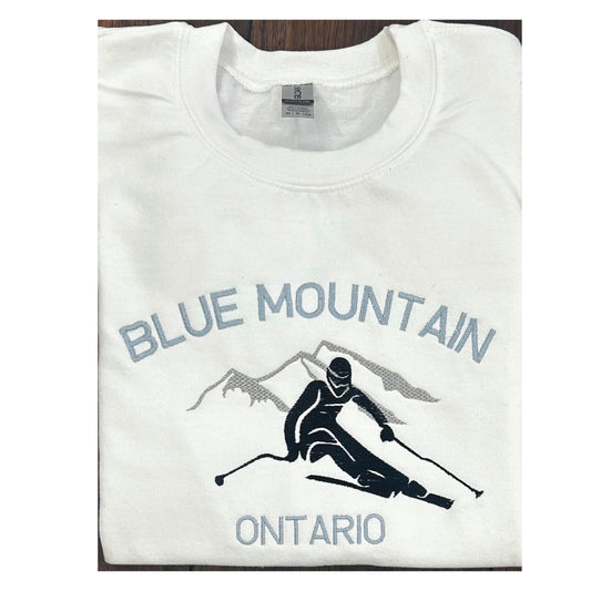 Embroidered Crewneck sweatshirt - Blue Mountain - Ontario