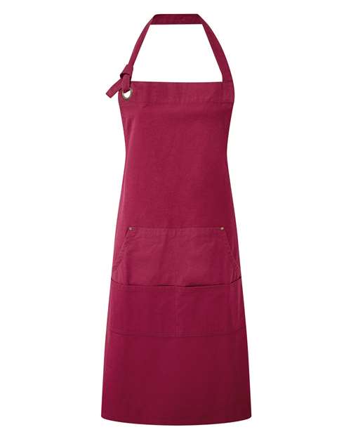 Custom Unisex "Calibre" Heavy Cotton Canvas Pocket Apron  - Add name - embroidered - premium apron with name - custom name embroidered apron