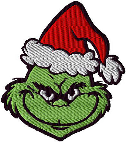 Grinch patches - 5 sizes available - Embroidered