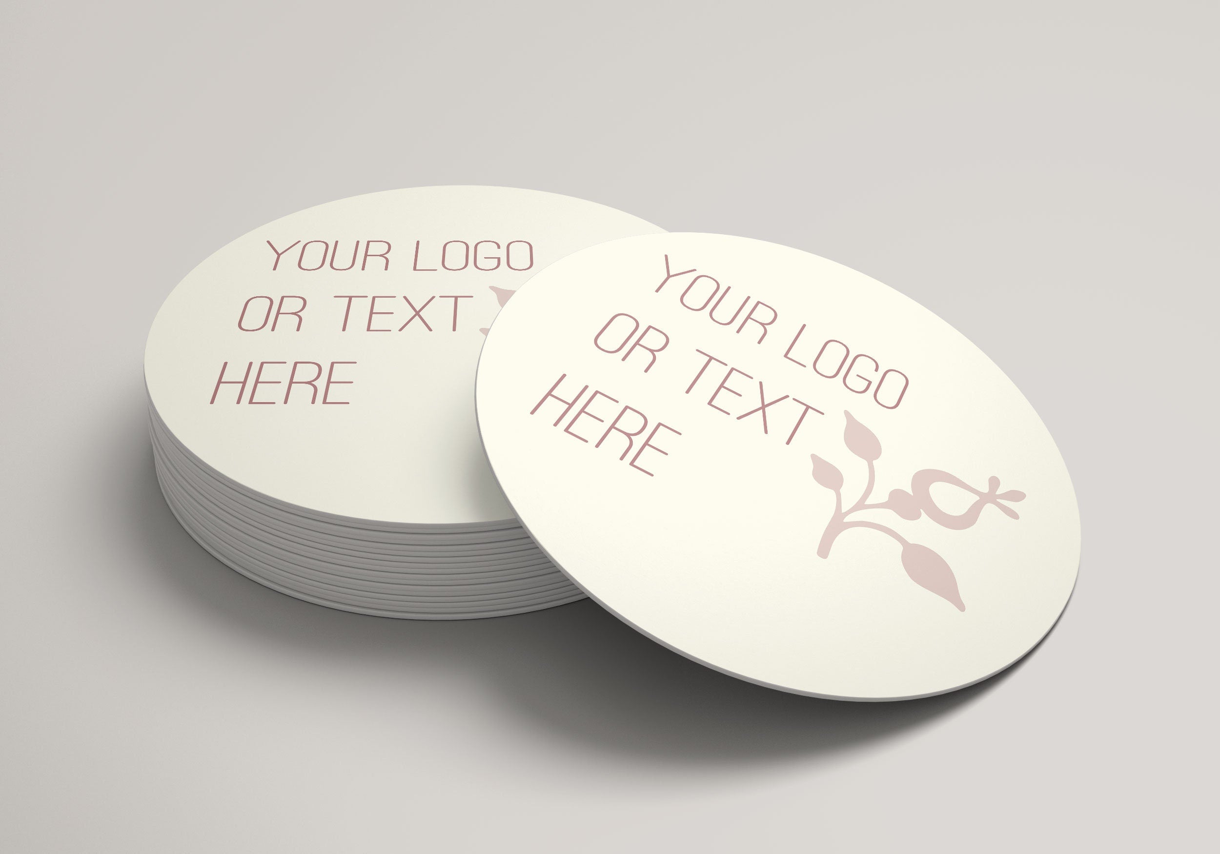 Custom Printed pulpboard coasters - Circle - 4in Coasters - Wedding coaster - Birthday coasters - Valentines’s Day gift
