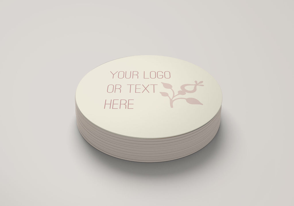 Custom Printed pulpboard coasters - Circle - 4in Coasters - Wedding coaster - Birthday coasters - Valentines’s Day gift