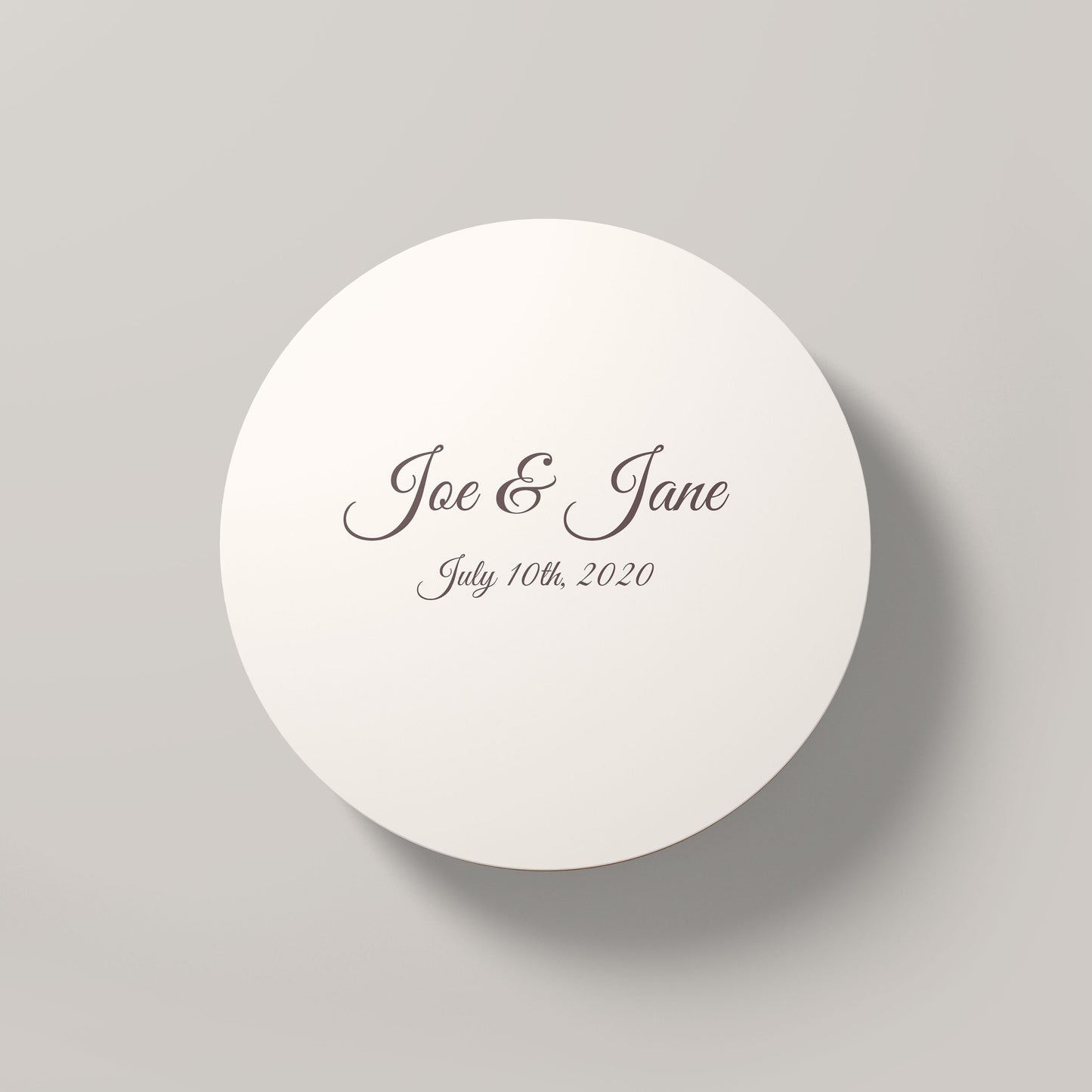 Custom Printed pulpboard coasters - Circle - 4in Coasters - Wedding coaster - Birthday coasters - Valentines’s Day gift