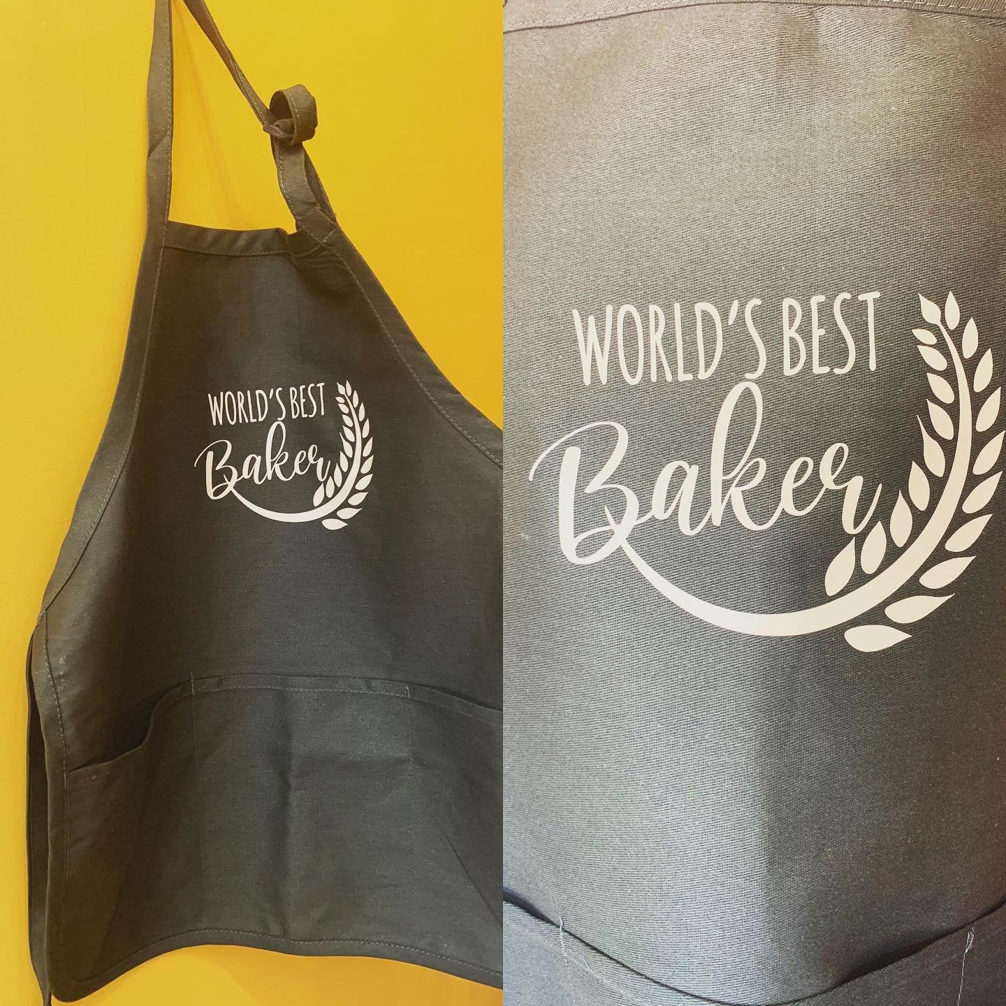 Custom Aprons - Full length with pockets - logo apron - business apron - baker apron - trade show apron