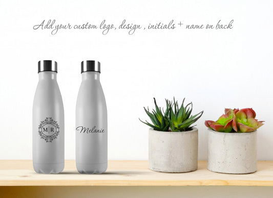 Personalized Water Bottle - custom name water bottle - stainless steel water bottle - custom graphics water bottle