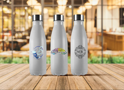 Personalized Water Bottle - custom name water bottle - stainless steel water bottle - custom graphics water bottle