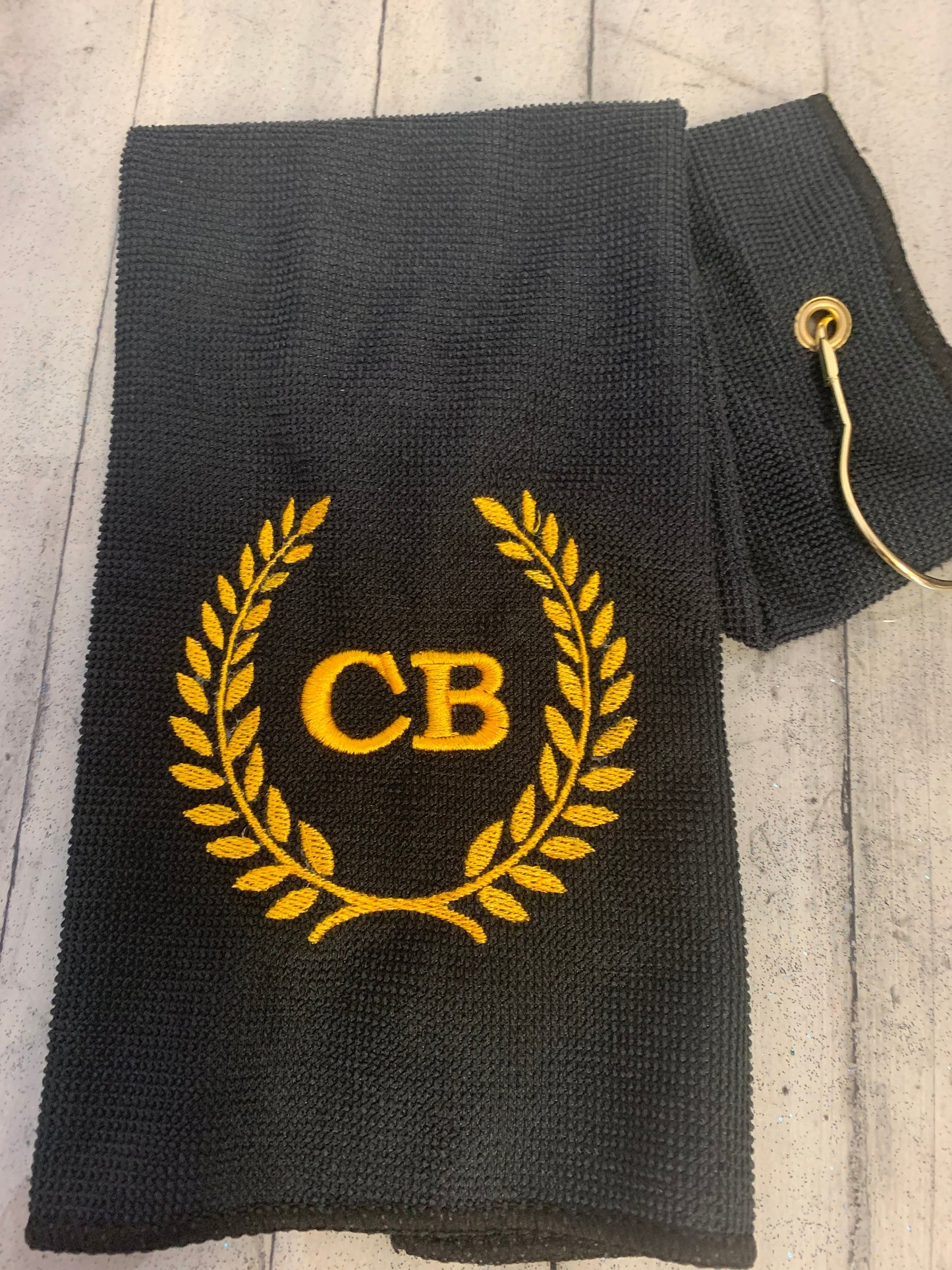 Personalized Microfiber Golf Towel - Embroidered Golf towel - Custom Golf Towel - Personalized Towel