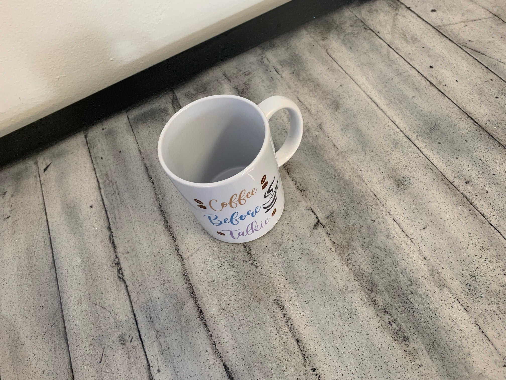Coffee Before Talkie Mug - Custom Ceramic Mug - Coffee Mug