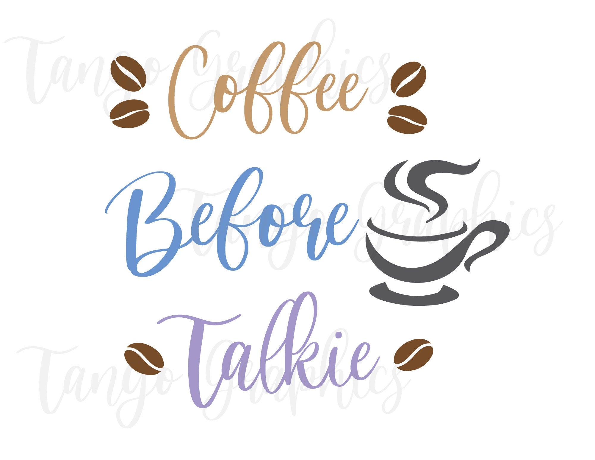 Coffee Before Talkie Mug - Custom Ceramic Mug - Coffee Mug