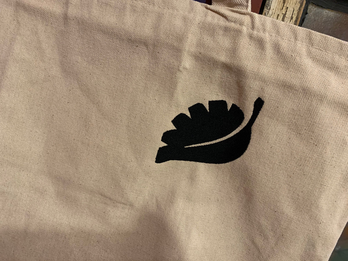 Embroidered Canvas Tote Bag | Embroidered Plant Tote Bag | Embroidered custom name tote bag with zipper