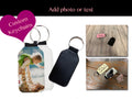 Custom keychain - Photo keychain  Personalized keychain. Add photo/text ,leather keychain , Logo keychain #Valentine's gift #Valentine's day