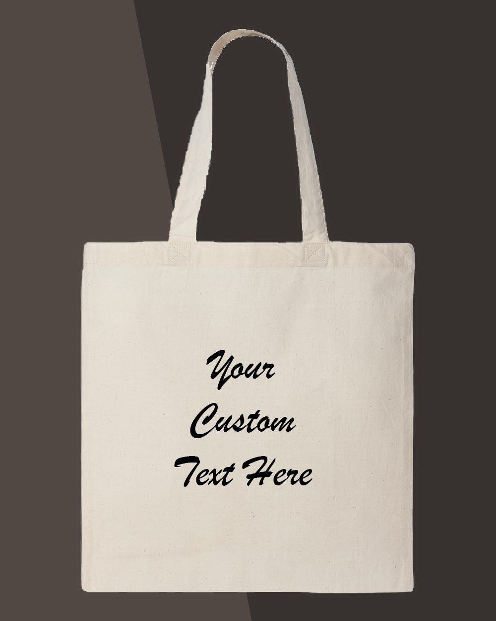 Customized Cotton Tote Bags, Embroidered cotton bag, Custom text bag, Personalized bag, Personalized shopping bag