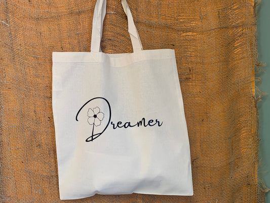 Dreamer Tote bag, Personalized shopping bag