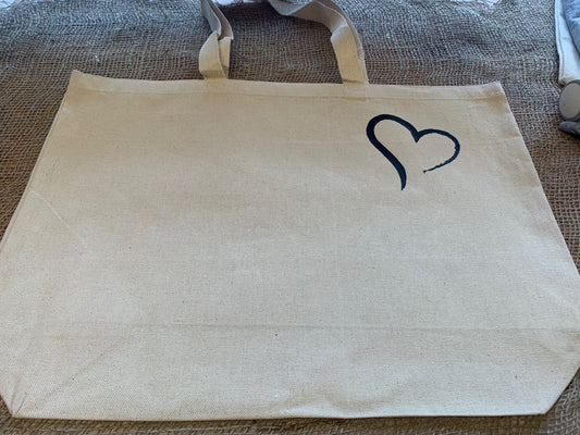 Custom Canvas Tote Bag | Large Tote Bag | custom name / logo tote bag