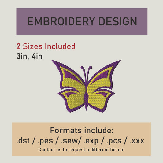 Butterfly Embroidery Design. Machine Embroidery Design. Butterfly  Pattern. Instant Download