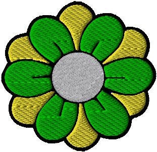 Flower embroidery Design. Machine Embroidery Design. floral  Pattern. Instant Download