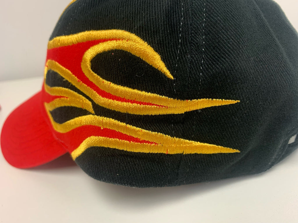 Brushed Heavy Cotton with Flame Design - add name - custom cap - custom hat - baseball hat