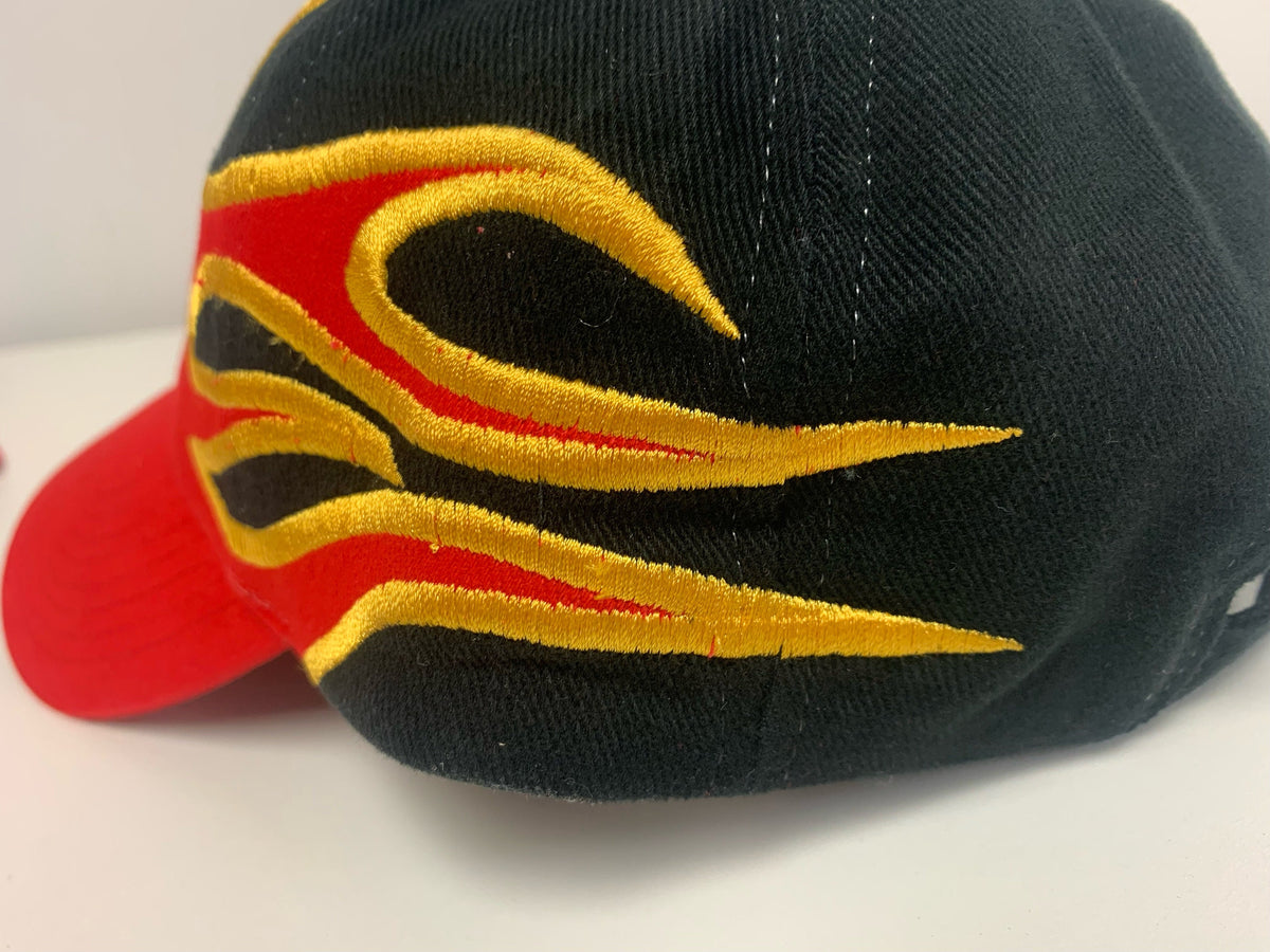 Brushed Heavy Cotton with Flame Design - add name - custom cap - custom hat - baseball hat