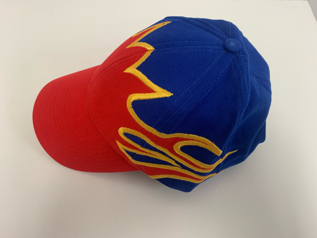 Brushed Heavy Cotton with Flame Design - add name - custom cap - custom hat - baseball hat