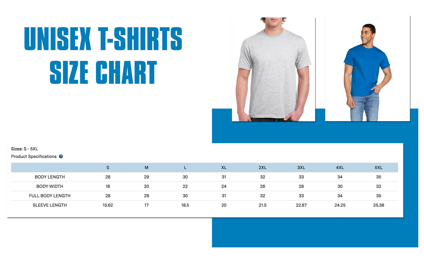 Blank t-shirts, unisex t-shirts, plain t-shirts, Gildan T-shirts - for heat transfer, screen priting