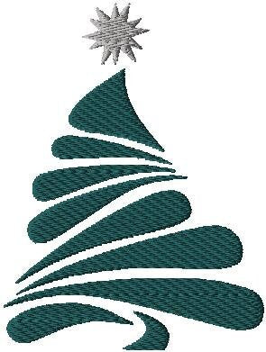 Christmas tree Embroidery Design. Machine Embroidery Design. xmas tree Pattern. Instant Download