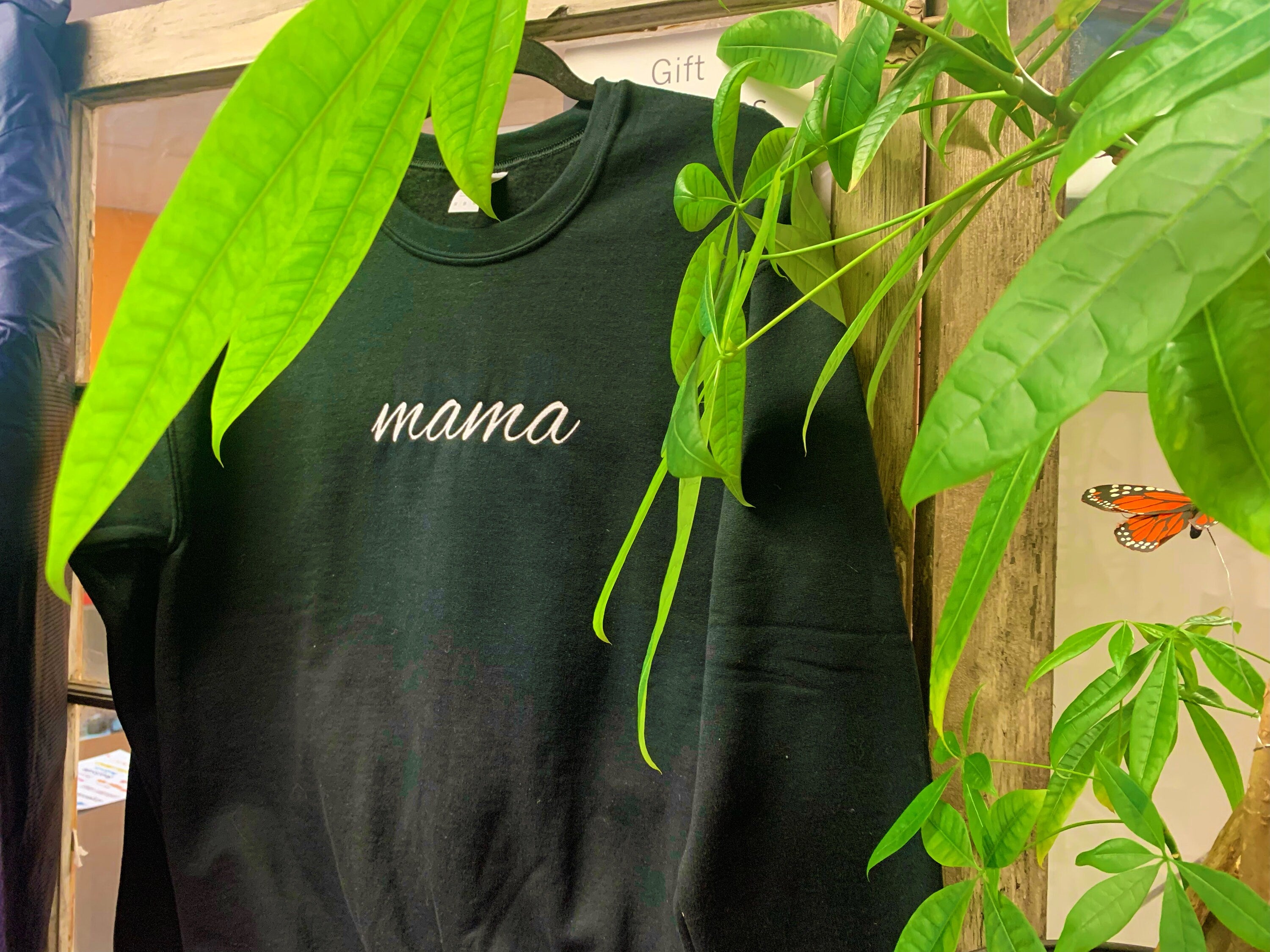 Embroidered Crewneck sweatshirt - Custom sweatshirt - Crewneck sweatshirt - text only sweatshirt