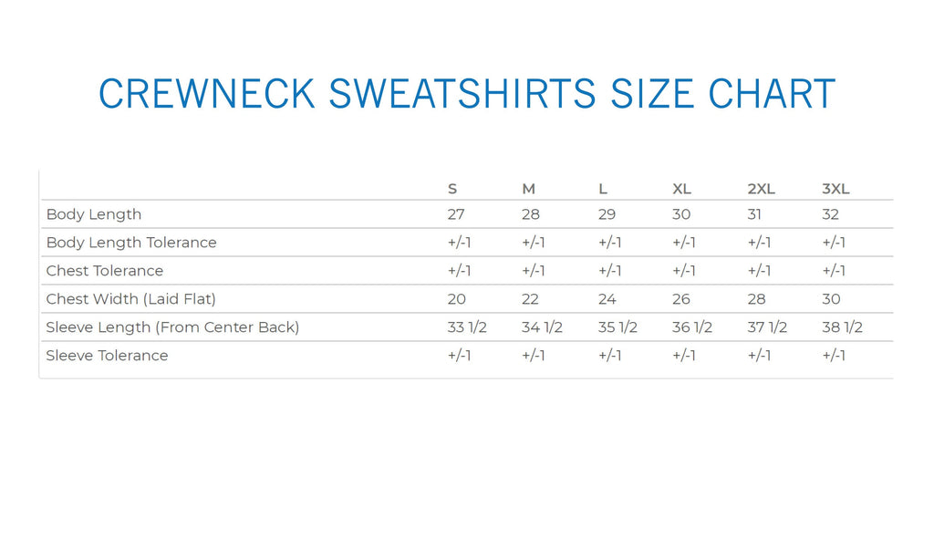 Custom printed crewneck sweatshirt