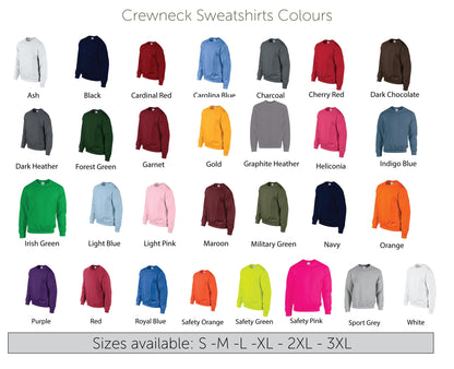 Embroidered Crewneck sweatshirt - Custom sweatshirt - Crewneck sweatshirt - text only sweatshirt