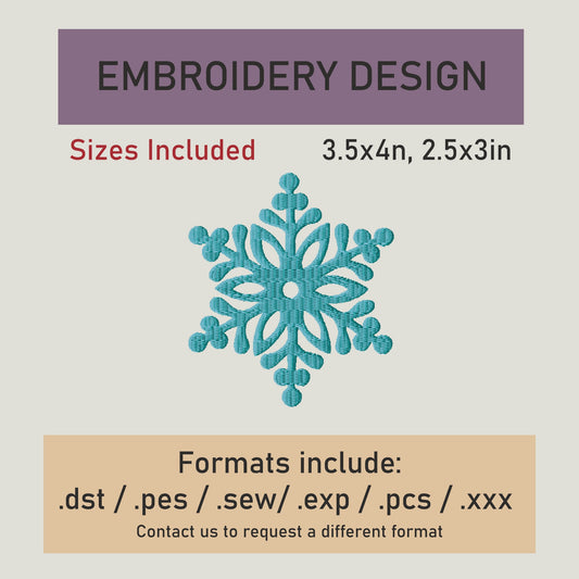 snowflake embroidery Design. Machine Embroidery Design. snowflake Pattern. Instant Download
