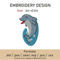 dolphin embroidery Design. Machine Embroidery Design.dolphins Pattern. Instant Download
