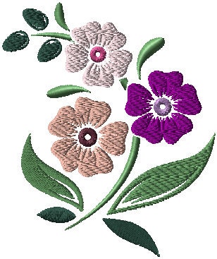 flowers embroidery Design. Machine Embroidery Design. floral Pattern. Instant Download