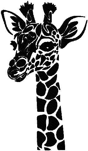 giraffe embroidery Design. Machine Embroidery Design. giraffe Pattern. Instant Download