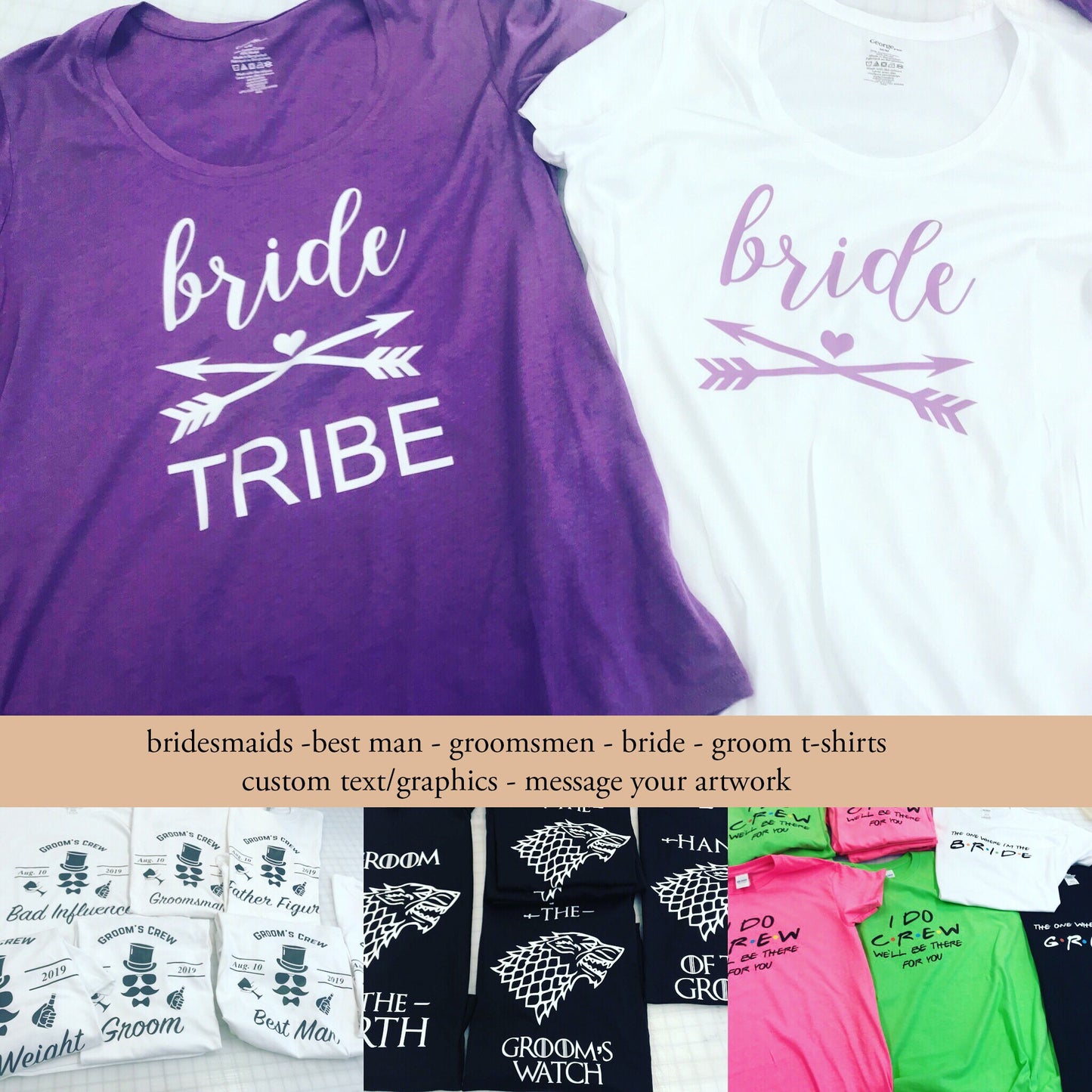 Bridesmaids tshirt, groom bride tshirt, bachelor party tshirt, wedding tshirts, best man, bachelorette tshirts, party t-shirts matching tees