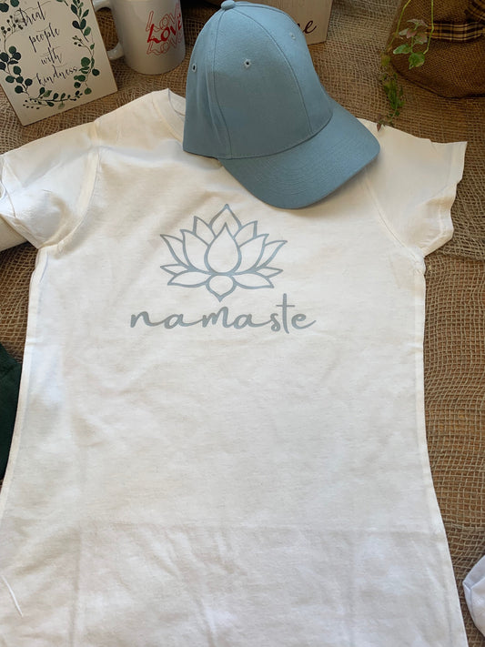 Namaste T-shirt - Yoga T-shirt - Ladies T-shirt - Mother's Day T-shirt - Custom printed t-shirt