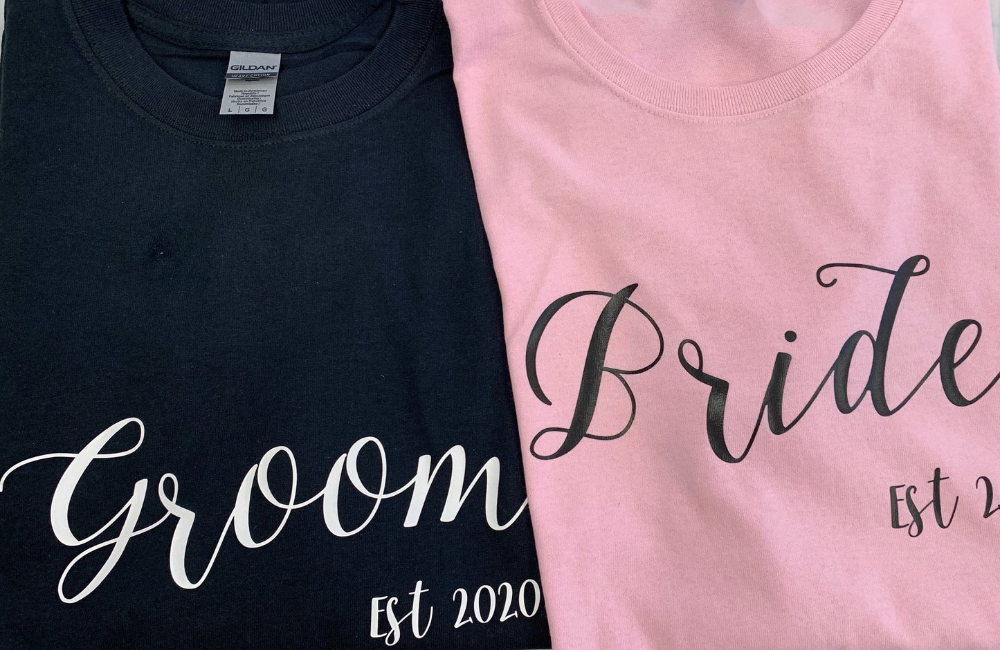 Bridesmaids tshirt, groom bride tshirt, bachelor party tshirt, wedding tshirts, best man, bachelorette tshirts, party t-shirts matching tees