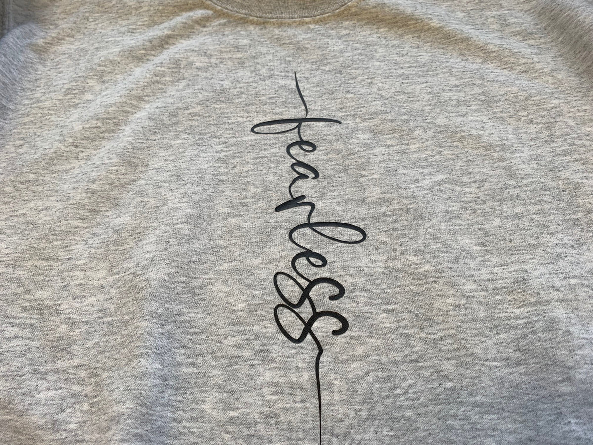 Crew neck sweatshirt - Fearless sweatshirt - Crewneck sweatshirt - Fearless sweater