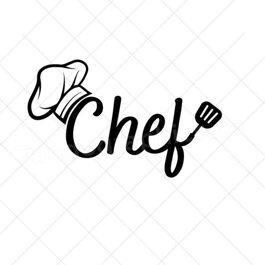 Chef design - Digital file - digital download  - pdf, svg, jpg, png