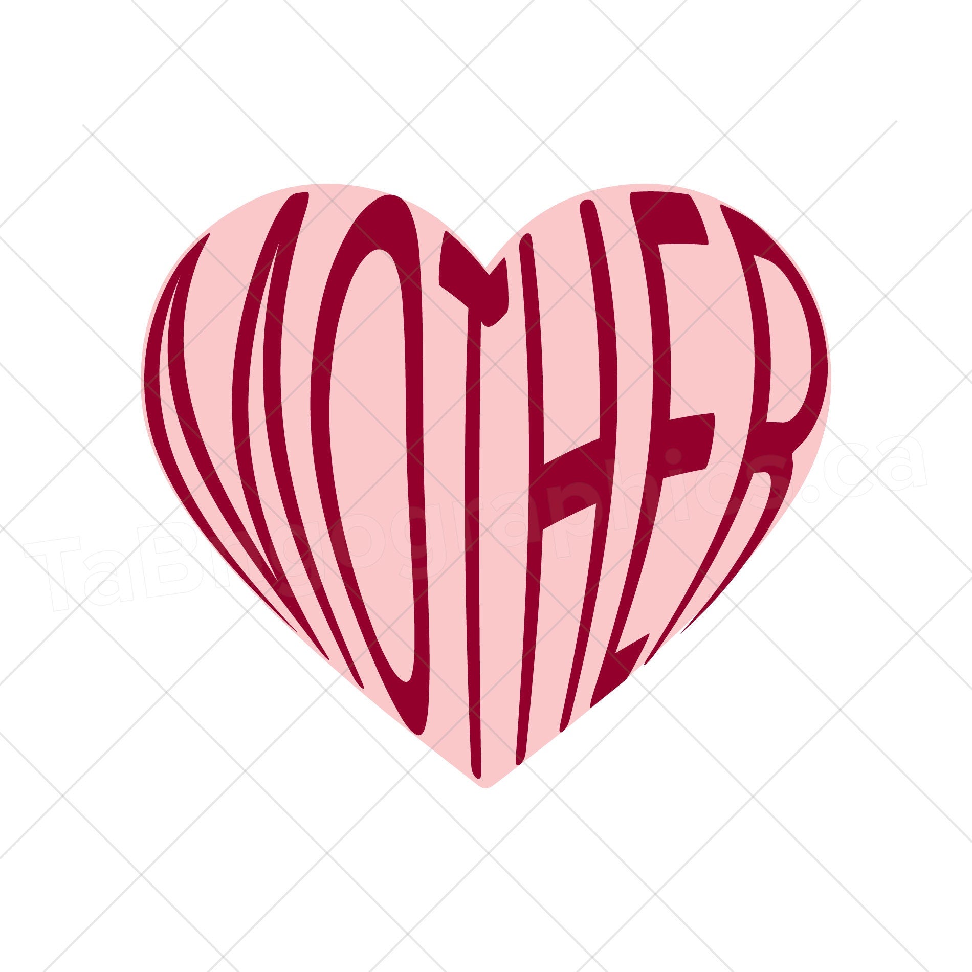 Mother Heart design - Digital file - digital download  - pdf, svg, jpg, png