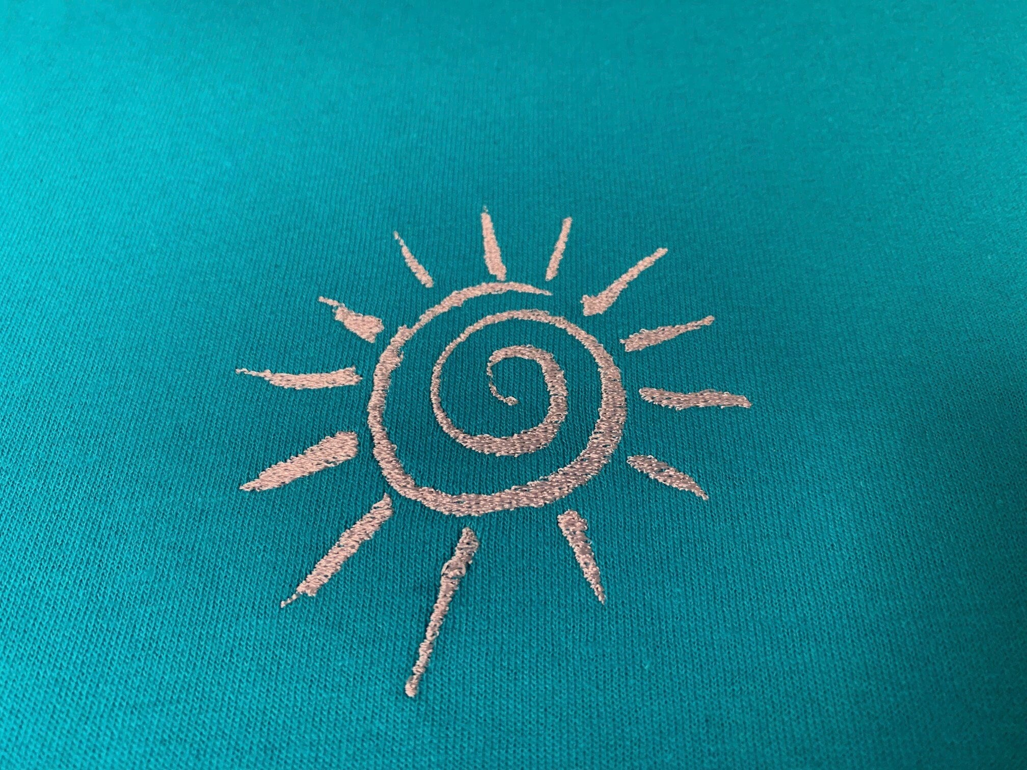 Minimalist embroidered t-shirt - Boho sun tshirt embroidered - Embroidered Tee - Gift tee - Boho T-shirt - Mother's day t-shirt