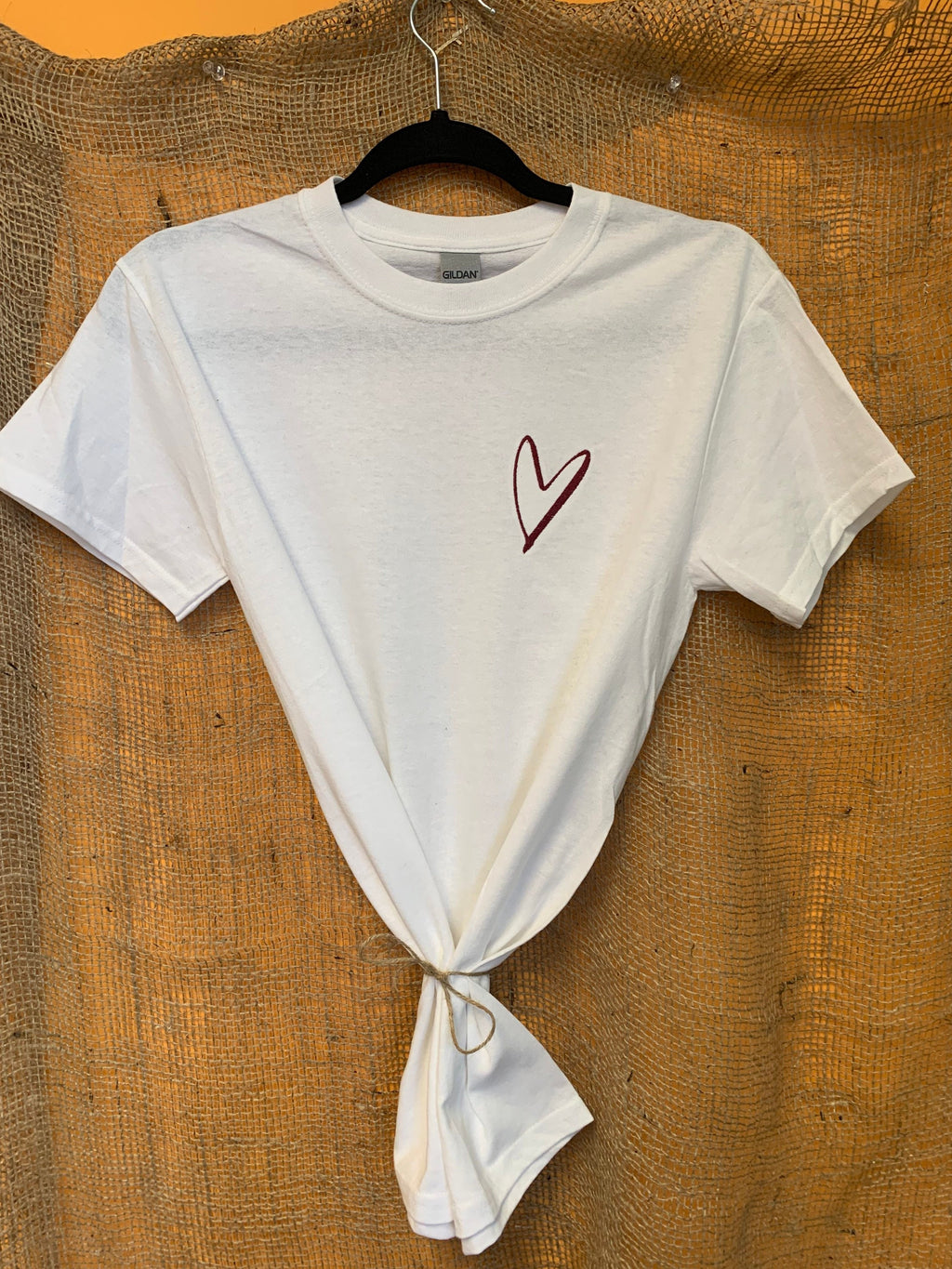 Minimalist embroidered t-shirt - Boho heart tshirt embroidered - Embroidered Tee - Gift tee - Boho T-shirt - Mother's day t-shirt