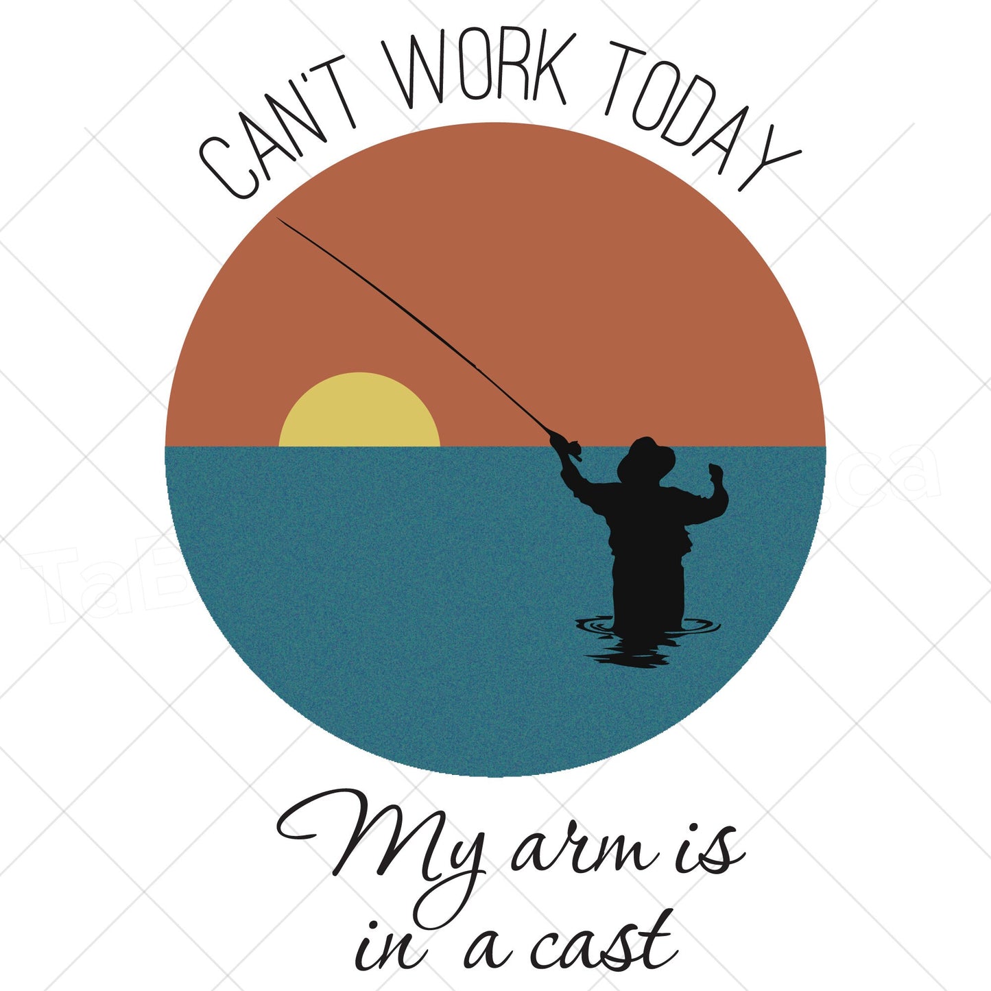 I can't work Today my arm is in a cast design - Digital file - digital download  - pdf, svg, jpg, png