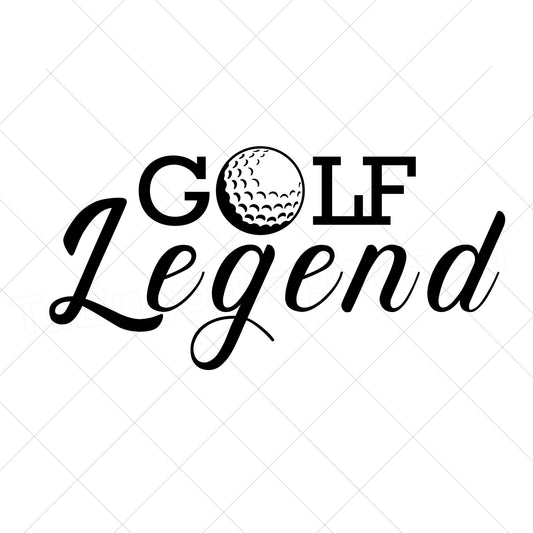 Golf Legend design - Digital file - digital download  - pdf, svg, jpg, png