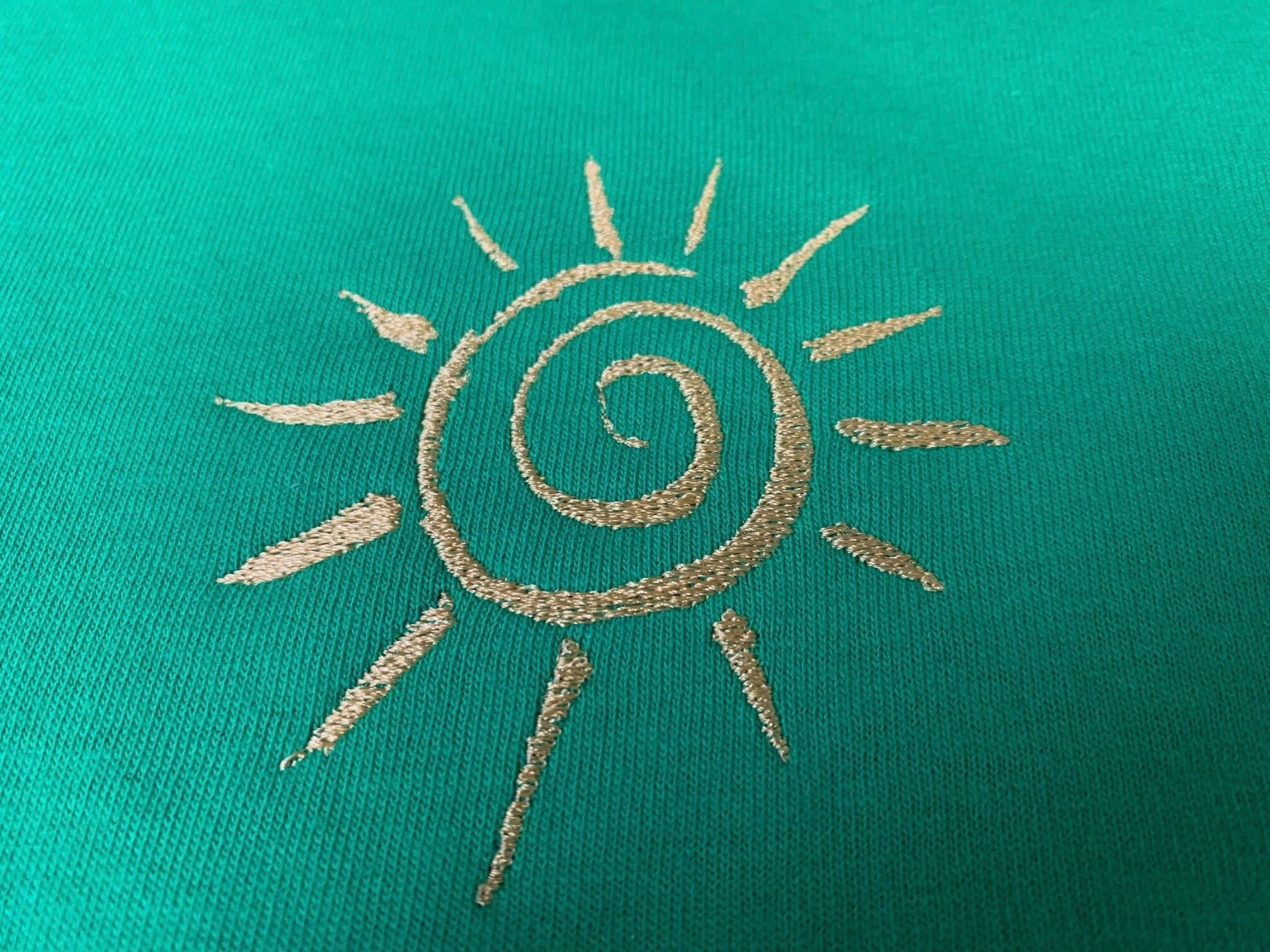 Minimalist embroidered t-shirt - Boho sun tshirt embroidered - Embroidered Tee - Gift tee - Boho T-shirt - Mother's day t-shirt